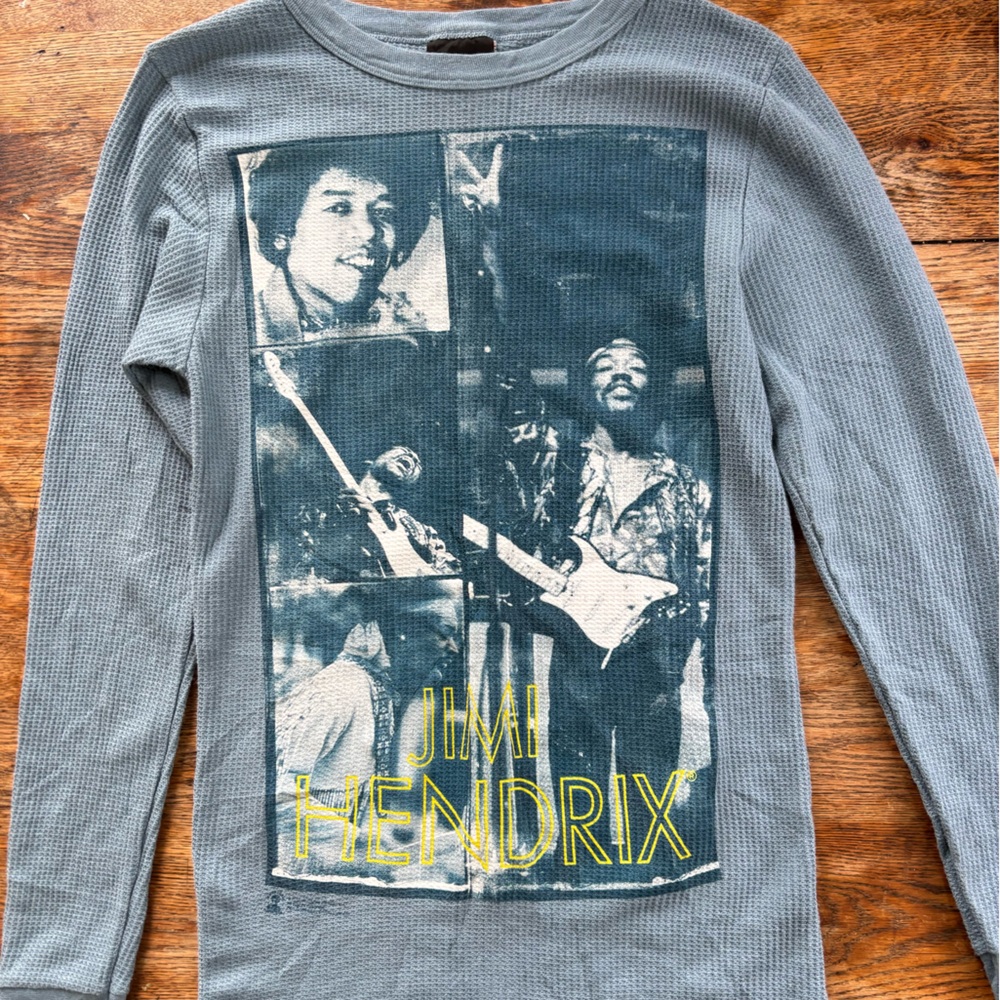 Zion Rootswear Jimi Hendrix Blue Long Sleeve Tee